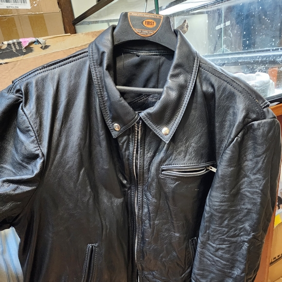 Leather Motorcycle Jacket - Picture 5 of 7